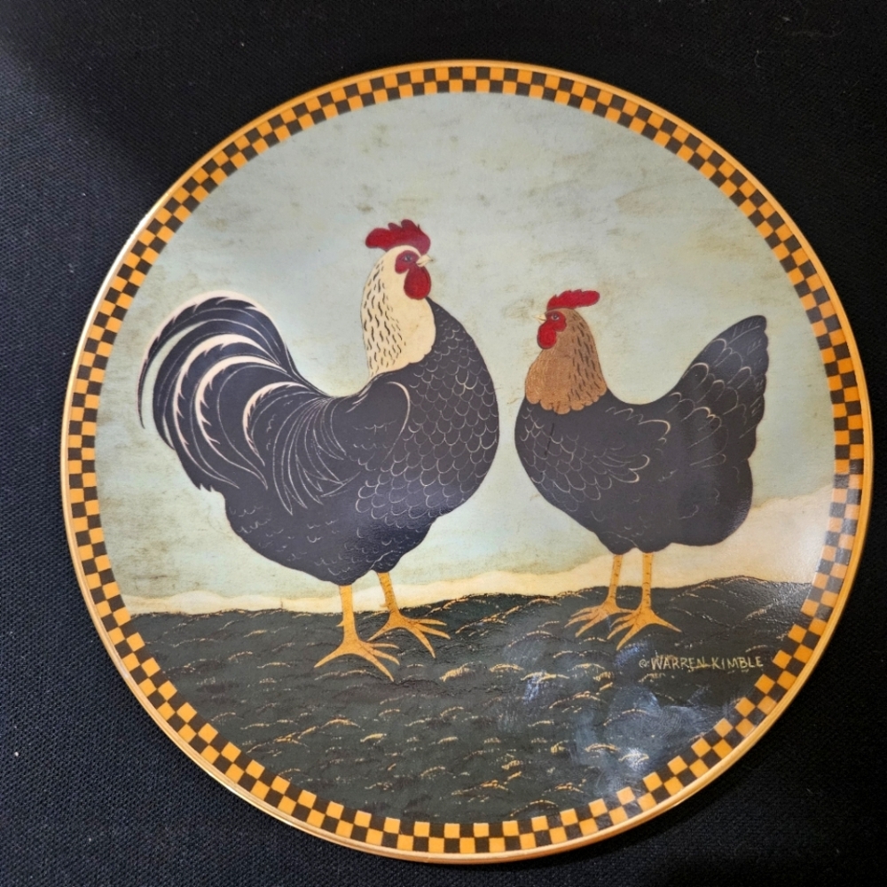 Warren Kimble / Lenox Rooster Decorative 8.5" Plate